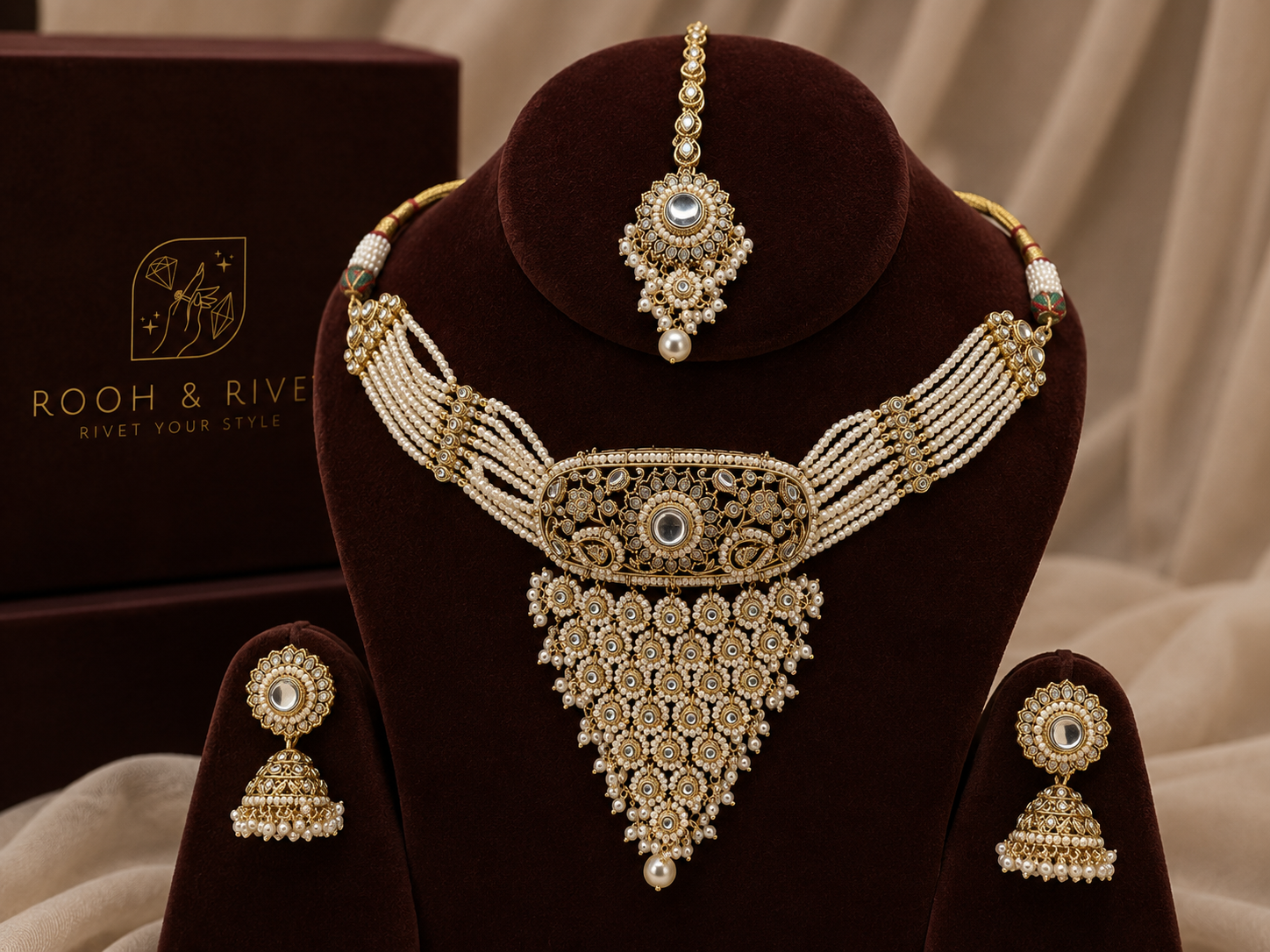 Noor Polki Choker Set — image 1