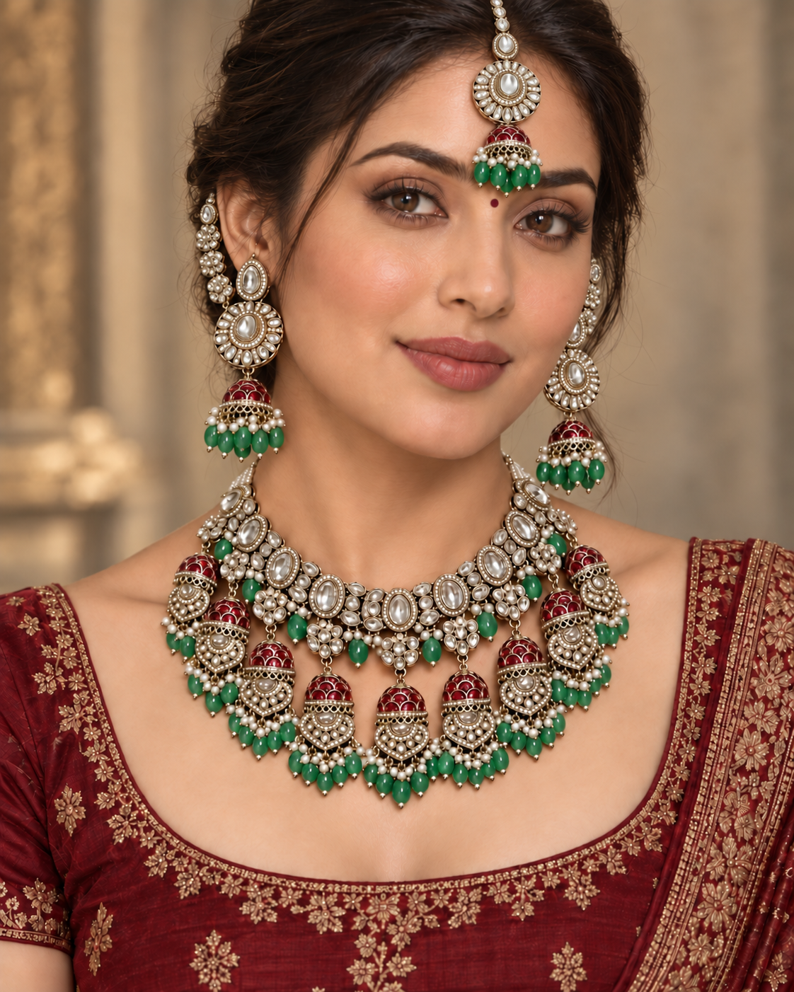 Meherbaan Royal Kundan Set thumbnail 3